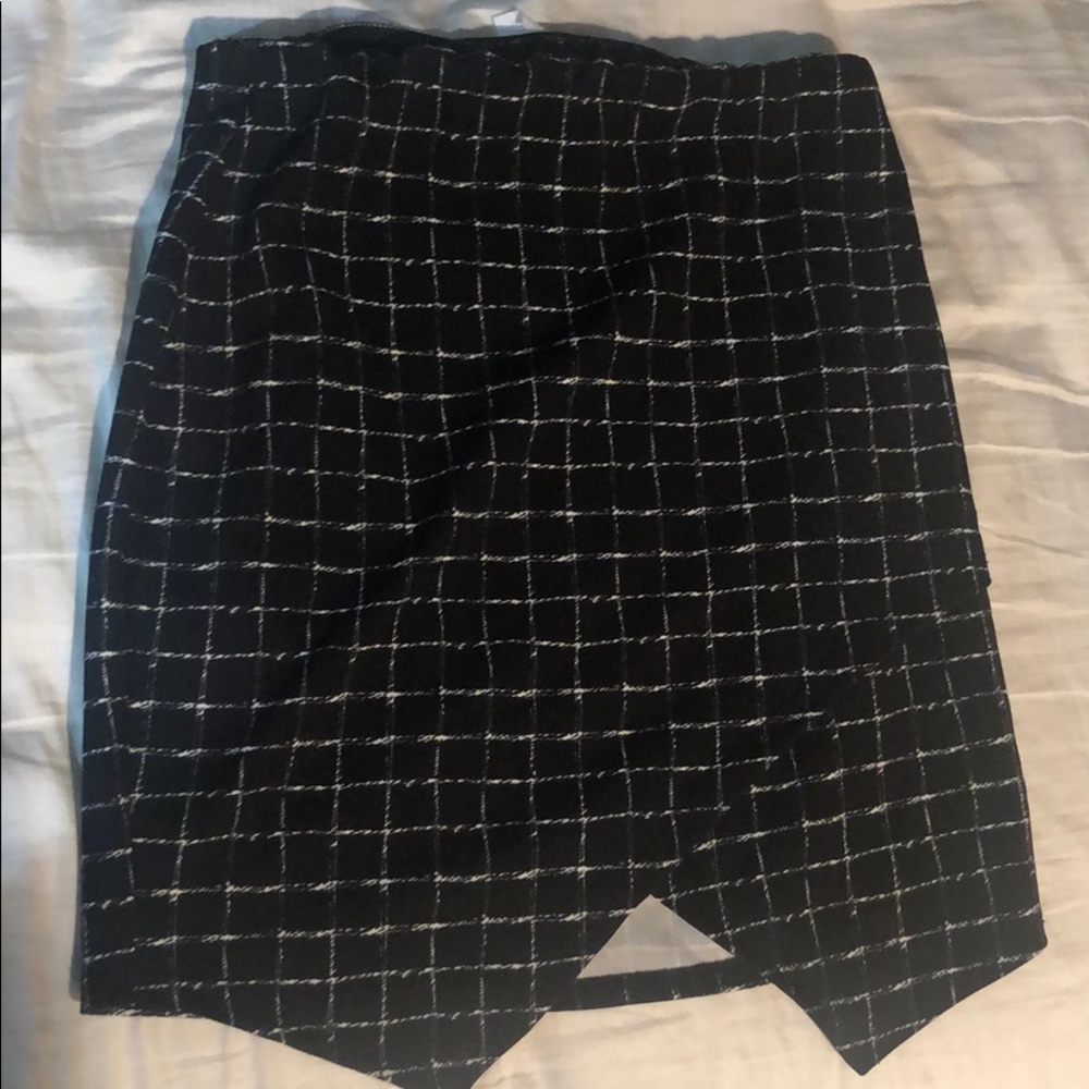 Mini plaid skirt